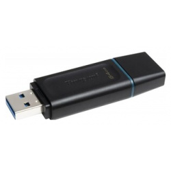 Флеш диск Kingston 64Gb DataTraveler Exodia DTX/64GB USB3 1 черный/голубой