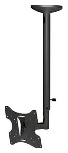 Кронштейн для телевизора Arm Media LCD 1000 черный 10 37 макс 30кг потолочный поворот и наклон 10004 10" 37"