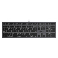 Клавиатура A4Tech Fstyler FX60 серый USB slim LED (FX60 GREY / WHITE) WHITE