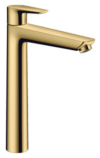 Смеситель для раковины Hansgrohe Talis E высокий  с донным клапаном золото (71716990) HG71716990