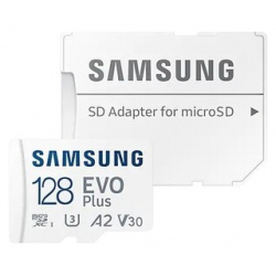 Флеш карта Samsung microSDXC 128Gb Class10 MB MC128KA/RU EVO PLUS + adapter (MB MC128KA/RU)