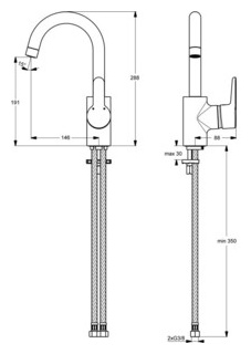 Смеситель для раковины Ideal Standard Connect (B9933AA) B9933AA