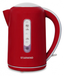 Чайник электрический StarWind SKG1021 красный/серый Тип  Максимальная