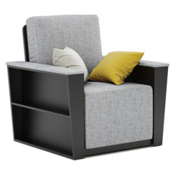 Кресло кровать Шарм Дизайн Бруно 2 венге и серый 170522374