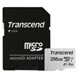 Флеш карта Transcend micro SDXC 256Gb Class 10 + adapter TS256GUSD300S A Тип