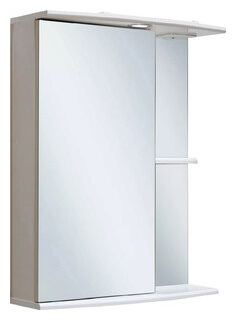 Зеркальный шкаф Runo Николь 55х75 левый  белый (00000000037) 00000000037