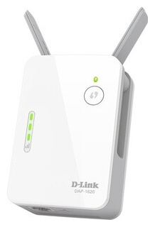 Повторитель беспроводного сигнала D Link DAP 1620 (DAP 1620/RU/B1A) AC1200 Wi Fi белый 1620/RU/B1A