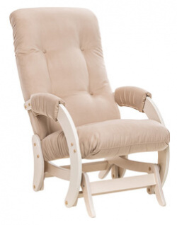 Кресло качалка Leset Модель 68 (Футура) дуб беленый  ткань V18 10734 7484