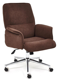 Компьютерное кресло TetChair YORK флок  коричневый 6 13860 Реализация поштучно