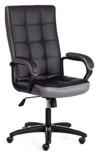 Компьютерное кресло TetChair TRENDY (22) кож/зам/ткань  черный/серый 36 6/12 19515