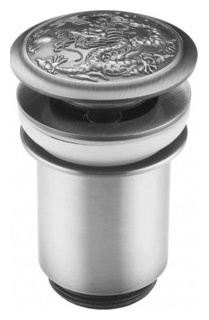 Донный клапан ZorG Antic матовое серебро (AZR 1 SL) AZR SL