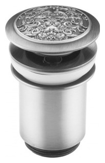 Донный клапан ZorG Antic матовое серебро (AZR 2 SL) AZR SL