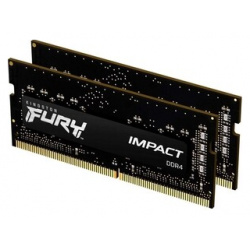 Память оперативная Kingston 16GB DDR4 SODIMM FURY Impact (KF426S15IBK2/16) KF426S15IBK2/16