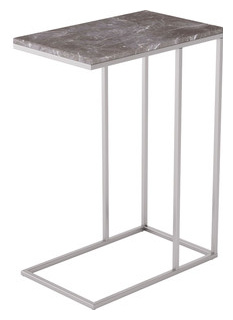 Стол придиванный Мебелик Агами серый мрамор 