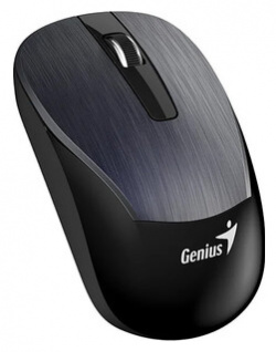 Мышь Genius ECO 8015 металлический серый (Iron Gray)  2 4GHz BlueEye 800 1600 dpi аккумулятор NiMH new package 31030011412