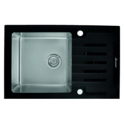 Кухонная мойка Seaman Eco Glass SMG 780B B Коллекция Lux  Материал