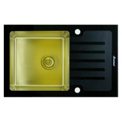 Кухонная мойка Seaman Eco Glass SMG 780B B Gold PVD