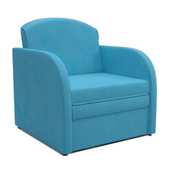 Кресло кровать Mebel Ars Малютка (рогожка синяя) M3 11 19