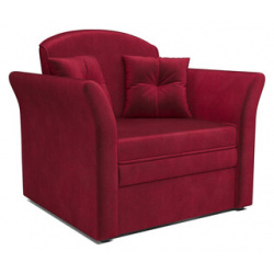 Кресло кровать Mebel Ars Малютка №2 (бархат красный STAR VELVET 3 DARK RED) M3 12 1