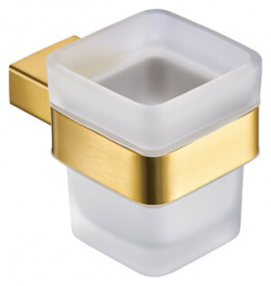 Стакан для ванной Milacio Ultra квадратный  золото (MCU 951 GD) MCU GD