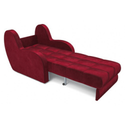 Кресло кровать Mebel Ars Аккордеон Барон (бархат красный STAR VELVET 3 DARK RED) M3 6 1
