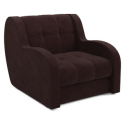 Кресло кровать Mebel Ars Аккордеон Барон (велюр шоколад HB 178 16) M3 6 8