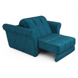 Кресло кровать Mebel Ars Гранд (бархат сине зеленый / STAR VELVET 43 BLACK GREEN) M3 8 2