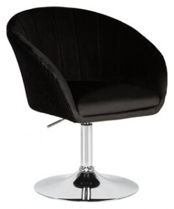 Кресло дизайнерское Dobrin EDISON LM 8600 черный велюр (1922 21) D0000000000000010674