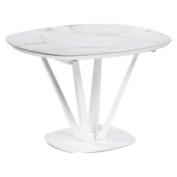 Керамический стол Woodville Азраун белый 528473