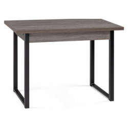 Деревянный стол Woodville Форли 110(170)х67х77 рошелье / черный матовый 528559 В