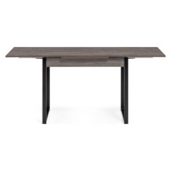 Деревянный стол Woodville Форли 110(170)х67х77 рошелье / черный матовый 528559