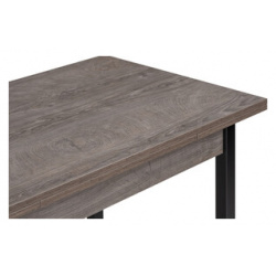 Деревянный стол Woodville Форли 110(170)х67х77 рошелье / черный матовый 528559