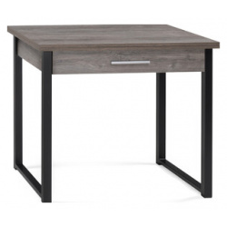 Деревянный стол Woodville Ибби 90(128)х64х77 рошелье / черный матовый 528556