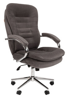 Кресло Chairman Home 795 ткань Т 55 серый (00 07116608) 7116608