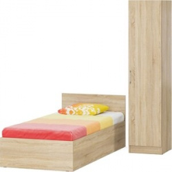 Комплект мебели СВК Стандарт кровать 90х200  пенал 45х52х200 дуб сонома (1024332) 1024332