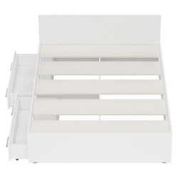Кровать с ящиками СВК Стандарт 140х200 белый (1024229) 1024229