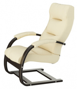 Кресло для отдыха Мебелик Аспен экокожа дунди 112  каркас венге П0006571