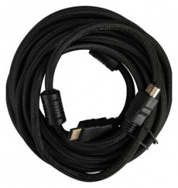 Кабель HDMI Buro (m)/HDMI (m) 5м  феррит кольца Позолоченные контакты черный (HDMI V1 4 5MC) 5MC