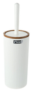 Ершик для унитаза Fixsen White Boom белый/дерево (FX 412 5) FX 5