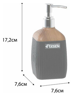 Дозатор жидкого мыла Fixsen Black Wood черный/дерево (FX 401 1) FX 1