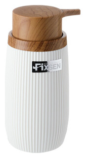 Дозатор жидкого мыла Fixsen White Boom белый/дерево (FX 412 1) FX 1
