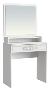 Туалетный стол с зеркалом Compass Ассоль Лайт ТСН 1 белое дерево Коллекция
