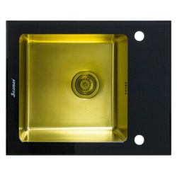 Кухонная мойка Seaman Eco Glass SMG 610B Gold B Black Коллекция