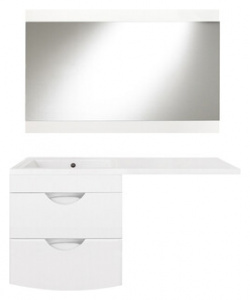 Мебель для ванной Style line Жасмин 2 Люкс 57 (120L) под стиральную машину  белая