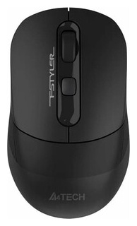 Мышь беспроводная A4Tech Fstyler FB10C black (USB  оптическая 2400dpi 6but) (FB10C STONE BLACK)