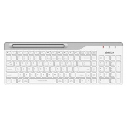 Клавиатура беспроводная A4Tech Fstyler FBK25 white/grey (USB  BT/Radio slim multimedia) (FBK25 WHITE) WHITE