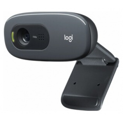 Веб камера Logitech HD Webcam C270 black (1 2 MP  1280 x 960 USB 0) (960 000999) 000999