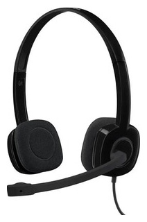 Гарнитура Logitech Headset H151 Stereo black ( 1 x 3 5мм  кабель 8м) (981 000590) 981 000590