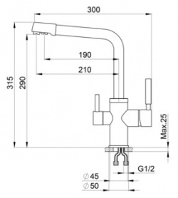 Кухонная мойка и смеситель Point Бинга 60 с дозатором  графит (PN3003GR PN3103GR PN3201GR) PN3003GR + PN3201GR