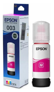 Чернила Epson 003 EcoTank пурпурный C13T00V398